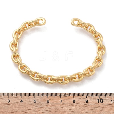 Brass Cuff Bangles BJEW-F482-07G-1