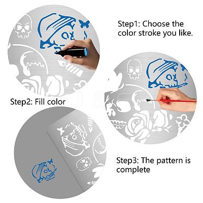 Stainless Steel Cutting Dies Stencils DIY-WH0238-061-1