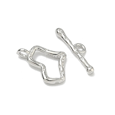 925 Sterling Silver Toggle Clasps STER-A051-01B-P-1
