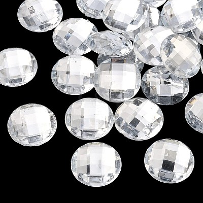 Acrylic Rhinestone Cabochons GACR-R002-25mm-08-1