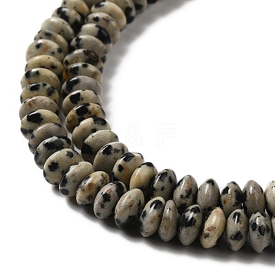 Natural Dalmatian Jasper Beads Strands G-Z030-A02-01-1