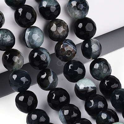 Dyed & Heated Natural Fire Crackle Agate Beads Strands G-N359-01B-02-1