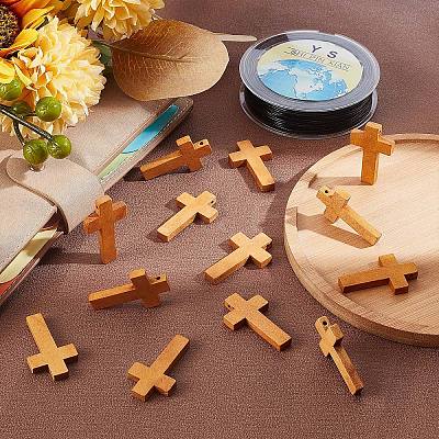 DIY Cross Necklace Making Kit DIY-SC0020-56-1