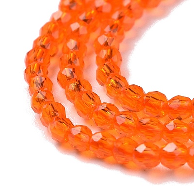 Transparent Glass Beads Strands GLAA-H021-04-26-1