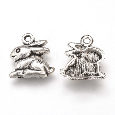 Tibetan Style Alloy Charms X-TIBEP-T002-45AS-NR-1