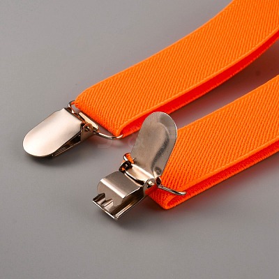 Adjustable Polyester Y-Shaped Heavy Duty Suspenders AJEW-WH0307-23J-1
