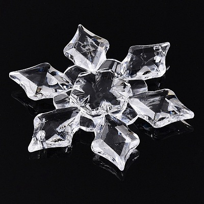 Transparent Acrylic Connector Charms TACR-T028-03A-1