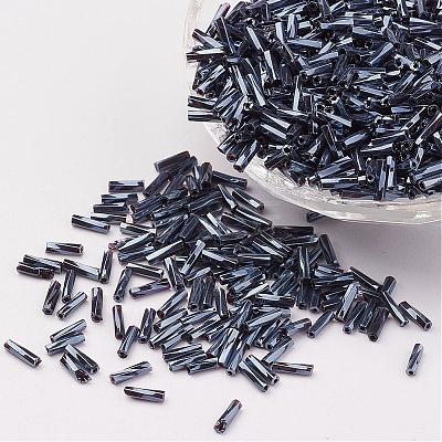 Glass Twisted Bugle Beads SEED-E002-5mm-829#-1
