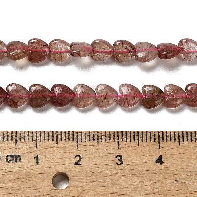 Natural Strawberry Quartz Beads Strands G-P575-C05-6mm-1