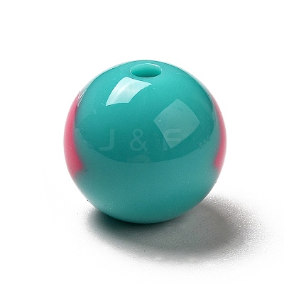 Two Tone Opaque Acrylic Beads SACR-K003-03E-1