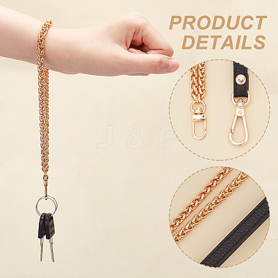 2Pcs 2 Style Wristlet Bag Straps DIY-WR0003-05G-1