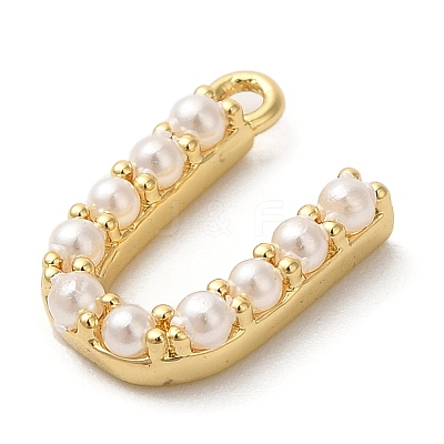 Plastic Imitation Pearl Pendants KK-P230-17G-U-1
