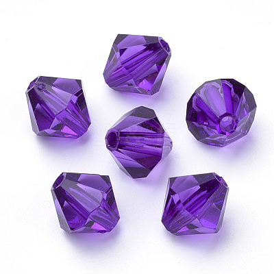 Transparent Acrylic Beads TACR-S146-6mm-21-1