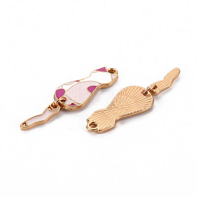 Eco-Friendly Alloy Enamel Pendants X-ENAM-T011-84A-NR-1