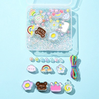 Transparent Acrylic Beads OACR-FS0001-14-1