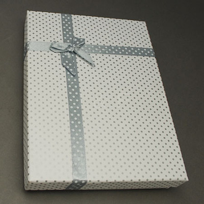 Jewelry Cardboard Boxes with Bowknot and Sponge Inside LS-CBOX-R022-9-1