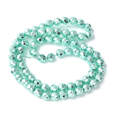 Electroplated Synthetic Non-magnetic Hematite Beads Strands G-B132-B01-01E-1
