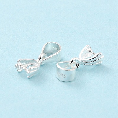 925 Sterling Silver Ice Pick Pinch Bails STER-Z001-015S-1
