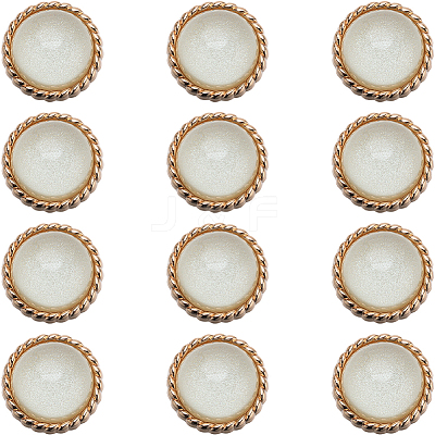 12Pcs ABS Plastic Shank Buttons BUTT-GF0003-47B-1