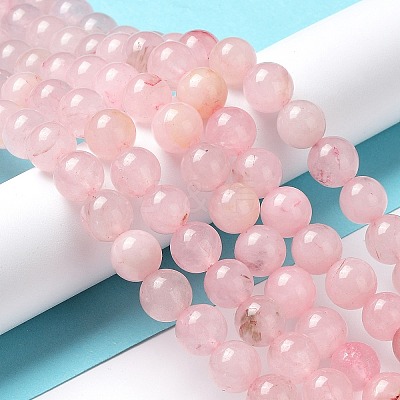 Natural Rose Quartz Dyed Beads Strands X-G-B046-07-1