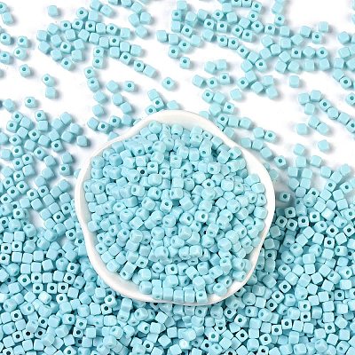 Opaque Acrylic Beads OACR-B025-06G-1