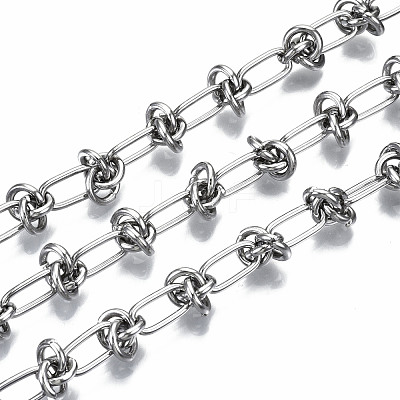 Tarnish Resistant 304 Stainless Steel Link Chains CHS-S008-005P-1