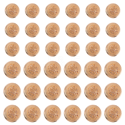 60Pcs 2 Styles Alloy 1-Hole Shank Buttons BUTT-AR0001-32-1