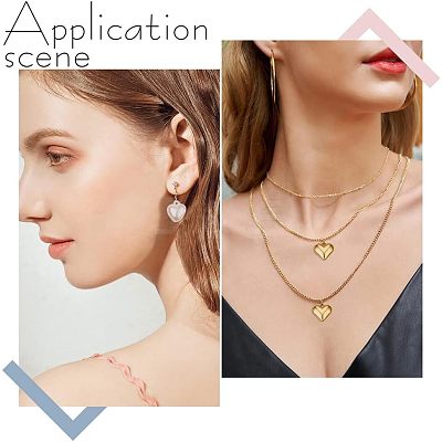 30Pcs 3 Style Heart Pendants FIND-FH0003-50-1