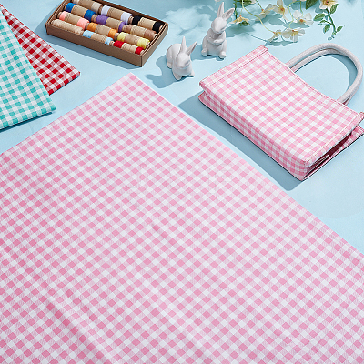 Tartan Cotton Fabric DIY-WH0816-563C-1