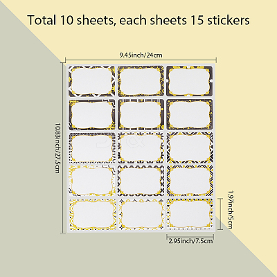 PVC Self Adhesive Stickers DIY-WH20007-64G-1