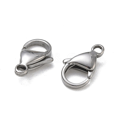 304 Stainless Steel Lobster Claw Clasps SA-CBAF1D5-25P-E-1