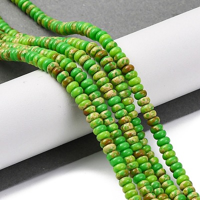 Synthetic Imperial Jasper Dyed Beads Strands G-K343-C39-02-1