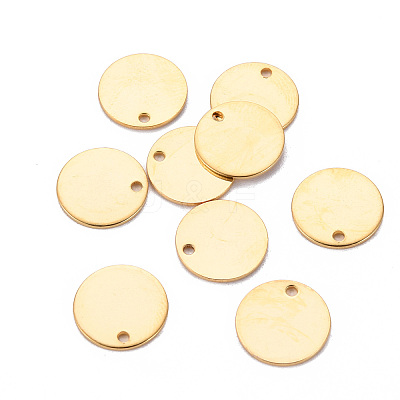 201 Stainless Steel Stamping Blank Tag Pendants LS-STAS-T058-12mm-G-1