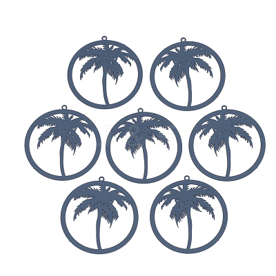 430 Stainless Steel Filigree Pendants X-STAS-S108-13B-1