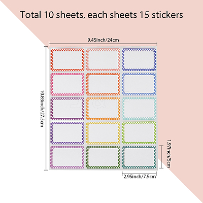 PVC Self Adhesive Stickers DIY-WH20007-64F-1