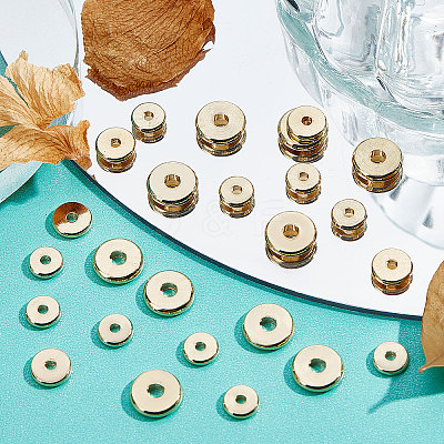 60Pcs 3 Style Brass Beads KK-BBC0003-56G-1