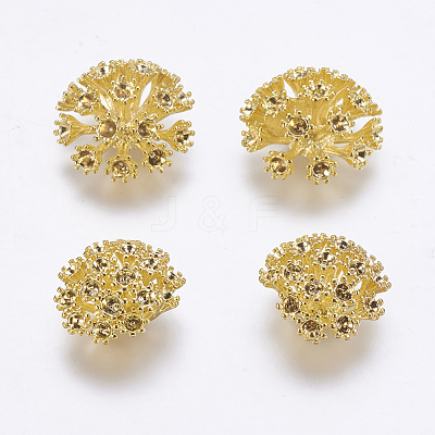Brass Rhinestone Setting KK-N207-G-FF-1