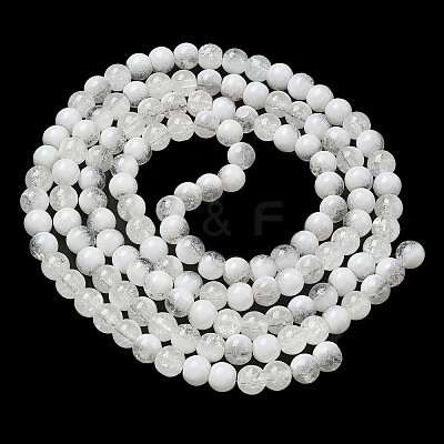 Crackle Glass Beads Strands GLAA-U001-6mm-07-1