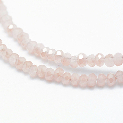 Electroplate Glass Beads Strands EGLA-J144-HR-C07-1