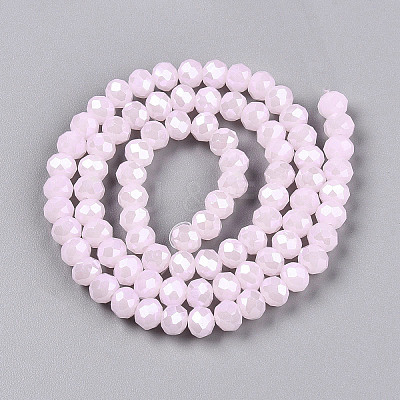 Electroplate Glass Beads Strands EGLA-A044-J6mm-A02-1