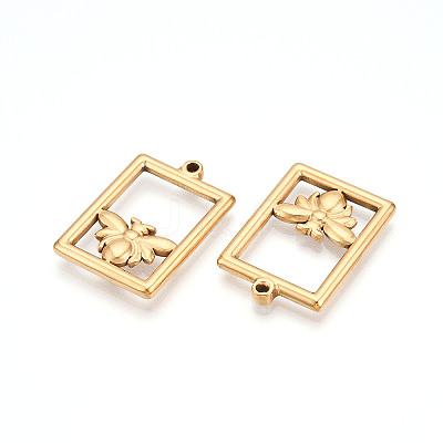 304 Stainless Steel Pendants STAS-N109-17G-1