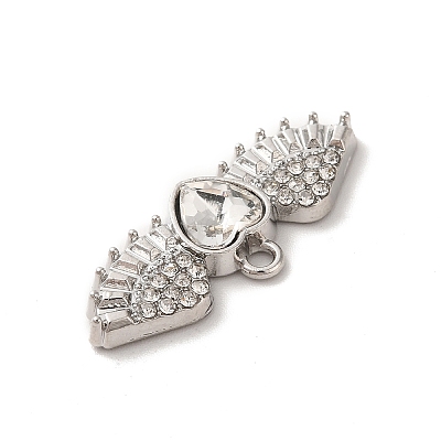 Rack Plating Alloy Rhinestone Charms PALLOY-O106-03P-02-1