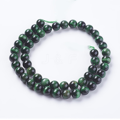 Natural Tiger Eye Beads Strands LS-G-G544-8mm-03-1