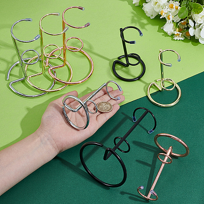 8Pcs 8 Styles Iron Crystal Scepter Display Stands ODIS-NB0001-52-1