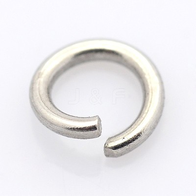 Tarnish Resistant 304 Stainless Steel Open Jump Rings STAS-E066-08-6mm-1