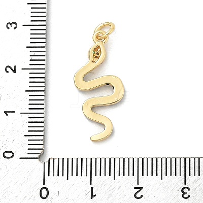 Brass Micro Pave Cubic Zirconia Pendants X-KK-H494-01G-01-1