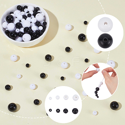 900Pcs 8 Colors Opaque Acrylic Beads MACR-SP0002-34-1