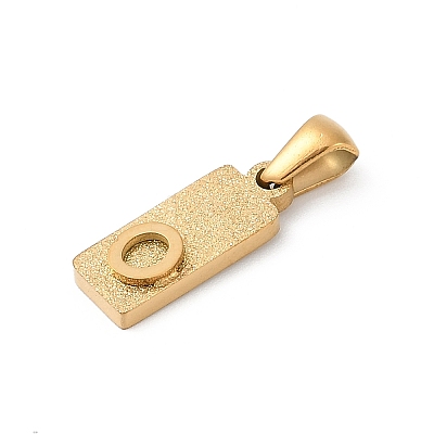 304 Stainless Steel Pendants STAS-Z120-03O-G-1