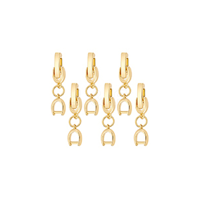6Pcs Brass Watch Band Clasps DIY-BC0013-44A-G-1