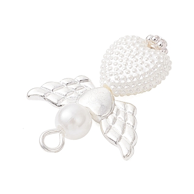 ABS Plastic Imitation Pearl Pendants PALLOY-JF04061-01-1